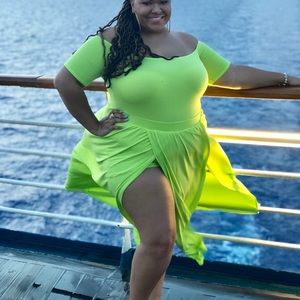 Forever 21 Dresses - Off the shoulder maxi skort Forever 21 Dresses - Off the shoulder maxi skort